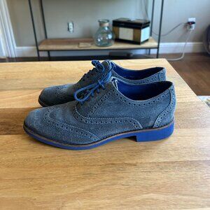 Cole Haan Alisa Oxford Women’s Blue Denim Cobalt Leather US Size 7.5